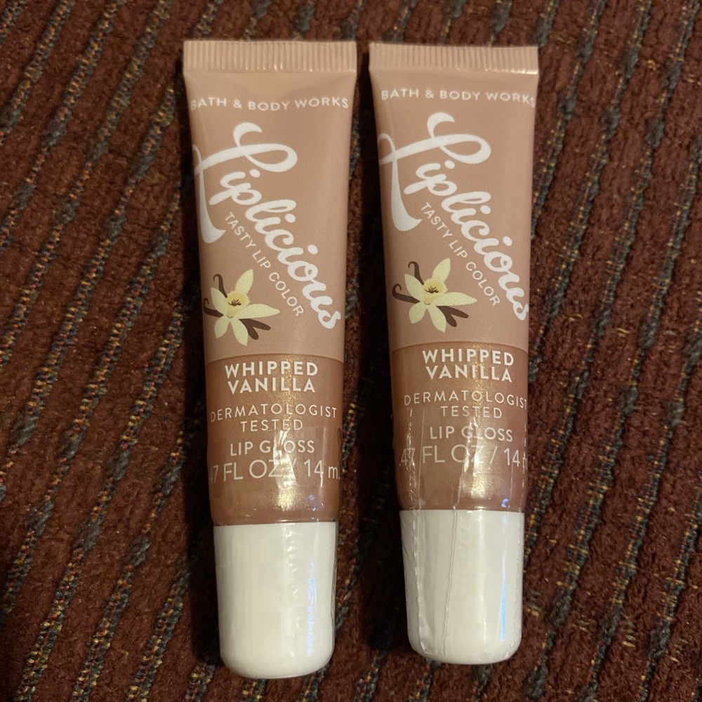 2-Pack ALL NEW Whipped Vanilla LIPLICIOUS Lip Gloss SEALED Bath & Body Works